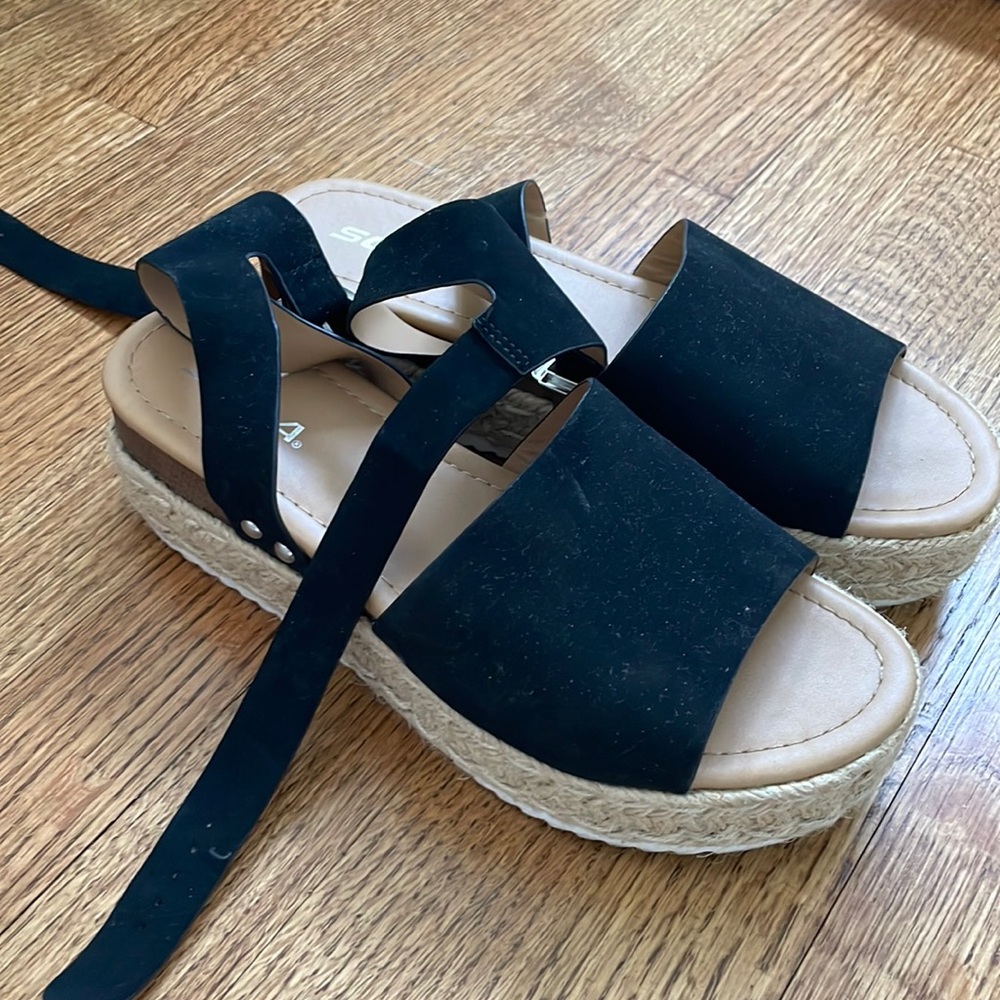 Platform summer sandal heels